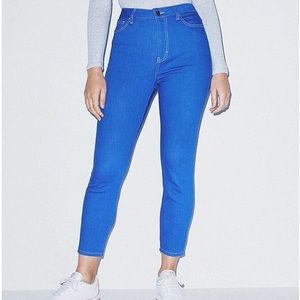 American Apparel Easy Jean Crop Blue